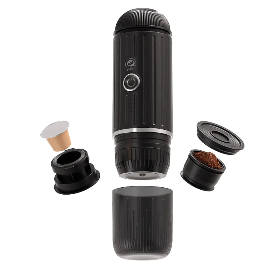 Compact Wireless Capsule Coffee Maker for Car Use