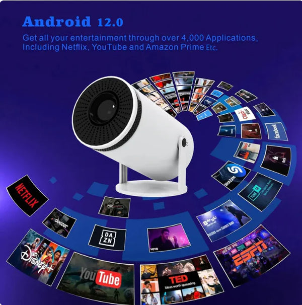 4K Bluetooth Mini-Projektor