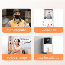 Sonnette intelligente sans fil avec interphone, caméra vidéo, carillon, anneau de porte