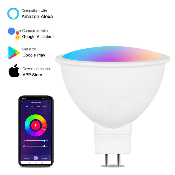 Smarte MR16 LED-Lampe 5 W, GU5.3 Bi-Pin-Sockel, WLAN