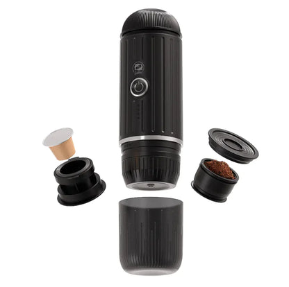 Compact Wireless Capsule Coffee Maker for Car Use