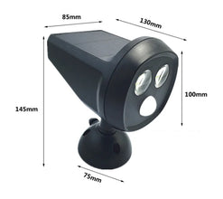 Solar-Außenwandleuchte mit Bewegungsmelder LED