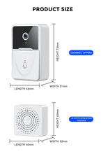 Sonnette intelligente sans fil avec interphone, caméra vidéo, carillon, anneau de porte