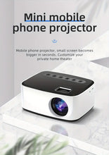 Mini projecteur sans fil pour une utilisation en extérieur et en dortoir