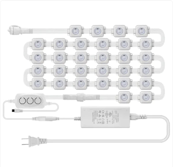 Intelligente wasserdichte LED-RGB-Dachtraufen-Dekorationsleuchte für den Außenbereich