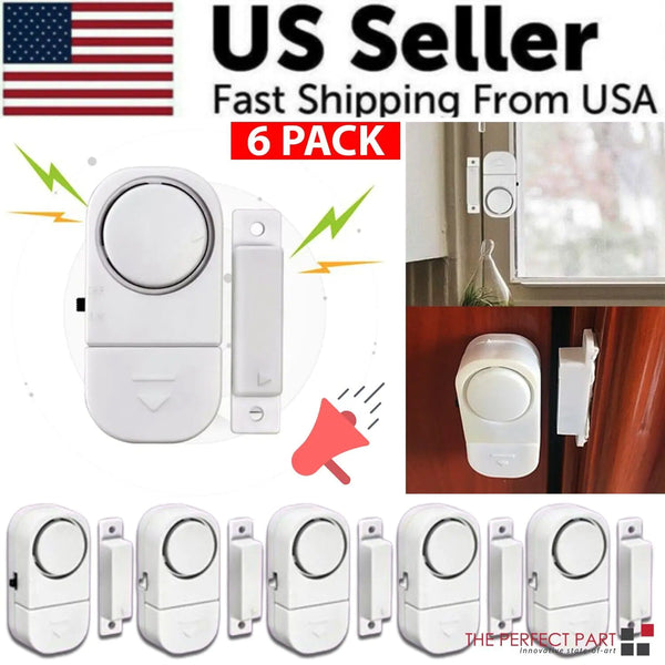 6 PCS WIRELESS Home Fenster Tür Einbrecher Sicherheit ALARM System Magnetische Sensor 