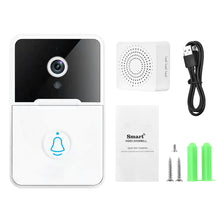 Sonnette de sécurité sans fil intelligente WiFi, interphone, caméra vidéo, sonnette de porte, carillon