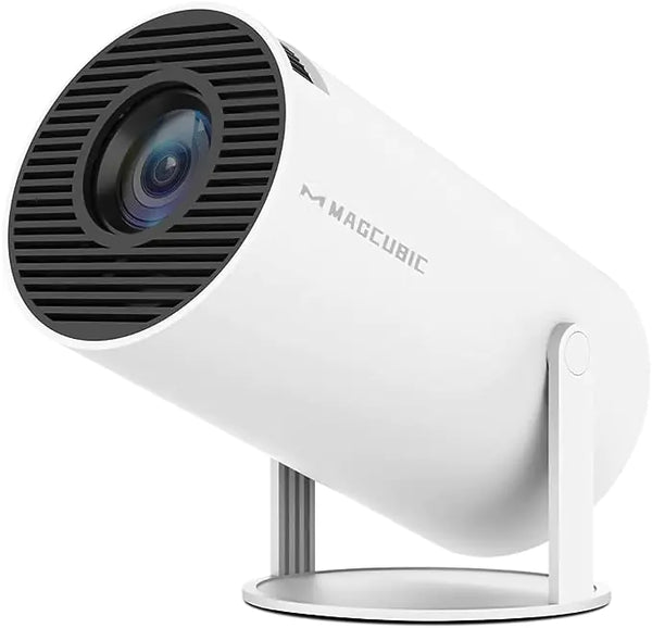 Mini-Projektor 4K 1080P-Unterstützung, tragbarer Projektor WiFi6 BT 5.0 Android 11, intelligenter Projektor mit automatischer horizontaler Korrektur, um 180 ° drehbarer Outdoor-Filmprojektor, kompatibel mit dem Telefon 