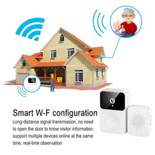 Sonnette intelligente sans fil avec interphone, caméra vidéo, carillon, anneau de porte