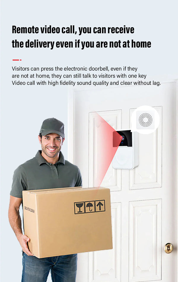 Drahtlose Sicherheit WiFi Smart Türklingel Intercom Video Kamera Glocke Chime Tür Ring