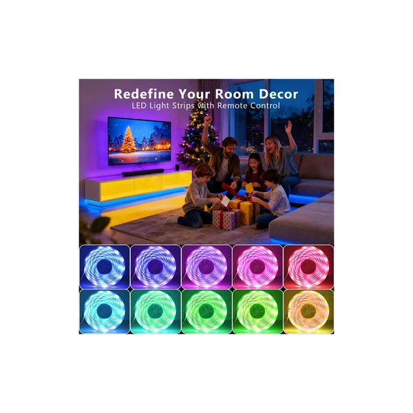 LED Strip Lights 150 ft, Smart LED Lights for Bedroom, Bluetooth Led Light Strips with Remote, App Control, DIY Colors, RGB Color Changing LED Strip Lighting Music Sync, Party, Room Decor