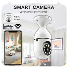 2-Pack 1080P Wi-Fi Light Bulb Security Camera – 360°