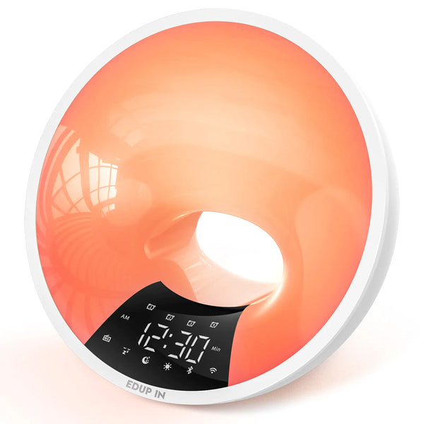 Smarter App-Wecker mit weißem Rauschen und Sonnenaufgangslichtern