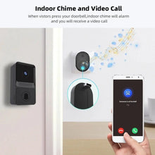 Sonnette intelligente sans fil WiFi, interphone, caméra vidéo, sonnette de porte, carillon de sécurité 
