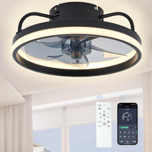 Industrial Style LED Ceiling Fan Light Fixture