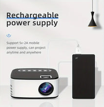 Mini projecteur sans fil pour une utilisation en extérieur et en dortoir